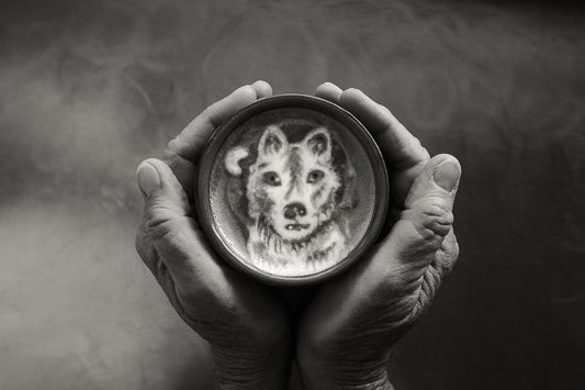 Latte Art 12"x18" B&W Luster Prints